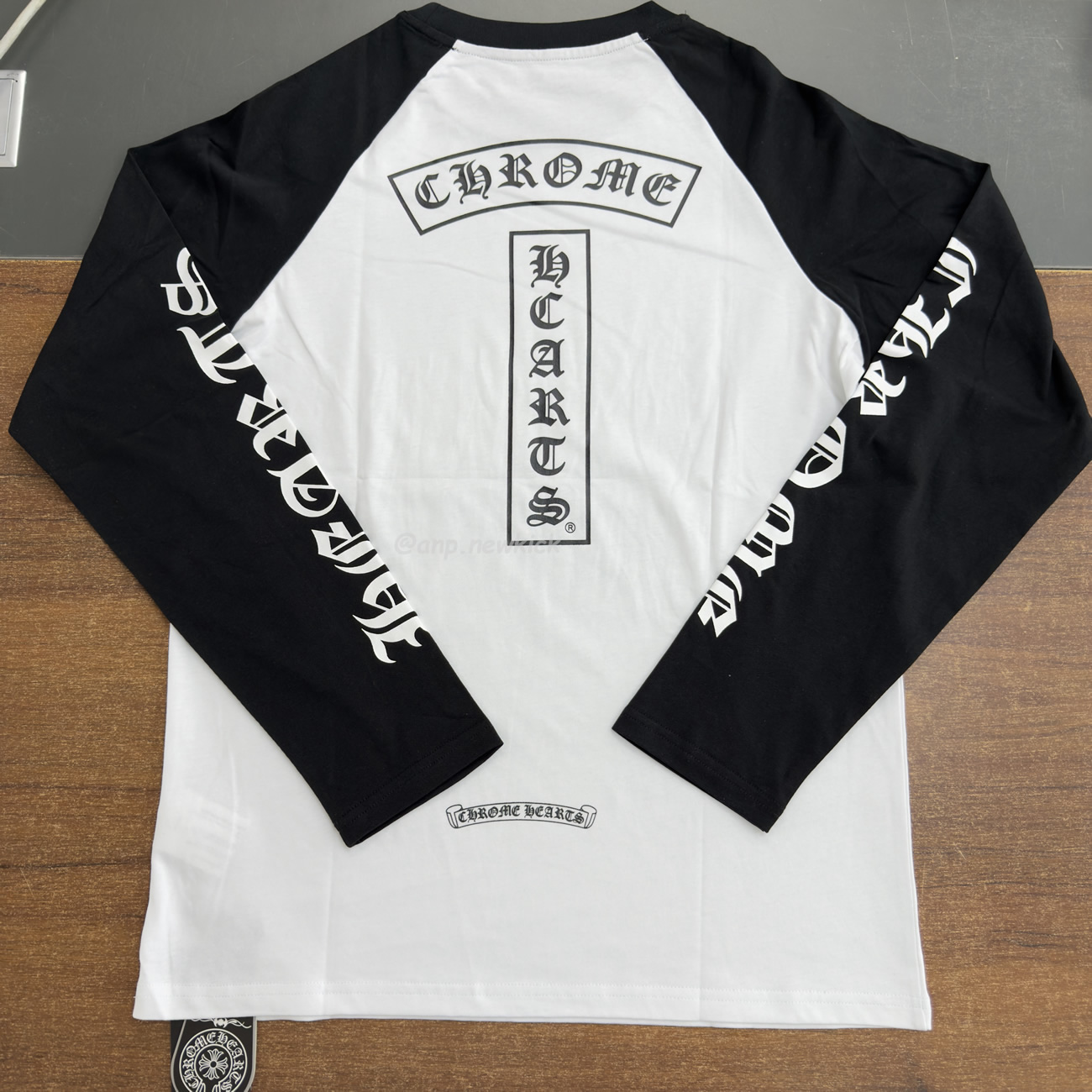 Chrome Hearts Horseshoe Baseball Shirt White Black (4) - www.newkick.vip